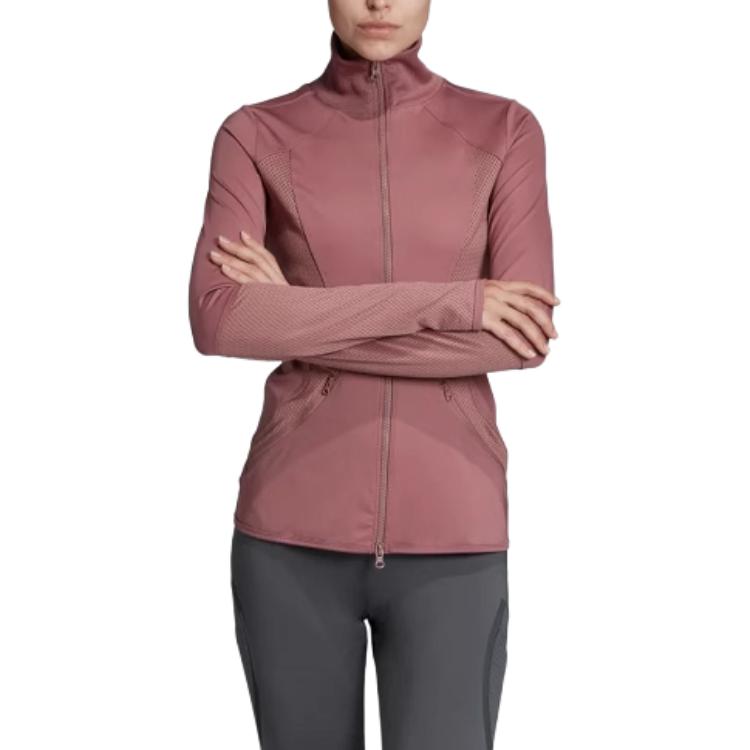 Adidas Stella Series Womens Training Running Comfortable Fashion Long Sleeve Jacket Women Jacket Blush-Purple EA2218