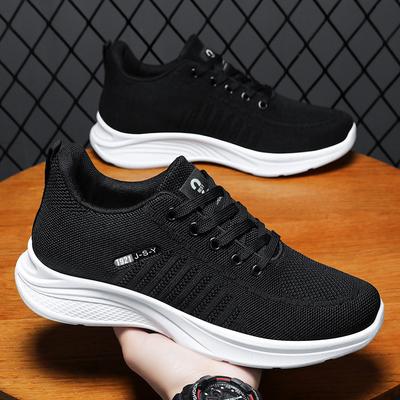 Sneakers Men's Summer New Fly-woven Mesh Breathable Single Shoes Soft Sole Comfortable Casual Shoes Men's Shoes