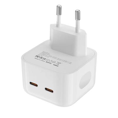 Dual C PD 20W+20W 40W In Total European, American, British and Compatible Fast Charging Protocol PD Fast Charging Head