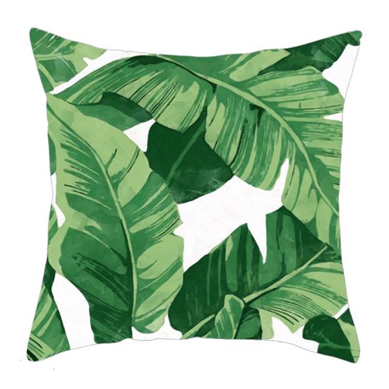 Leaf Print Pillow Cover Decorative Pillowcase Super Soft Wear Resistant Washable Easy Maintenance Cushion Case Decoration