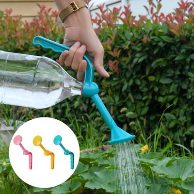 Flaschenverschluss-Sprinkler, Doppelkopf, rutschfest, ergonomischer Griff, Ersatz für sanftes Ausgießen, Kunststoff-Bonsai-Pflanzen können ausgießen