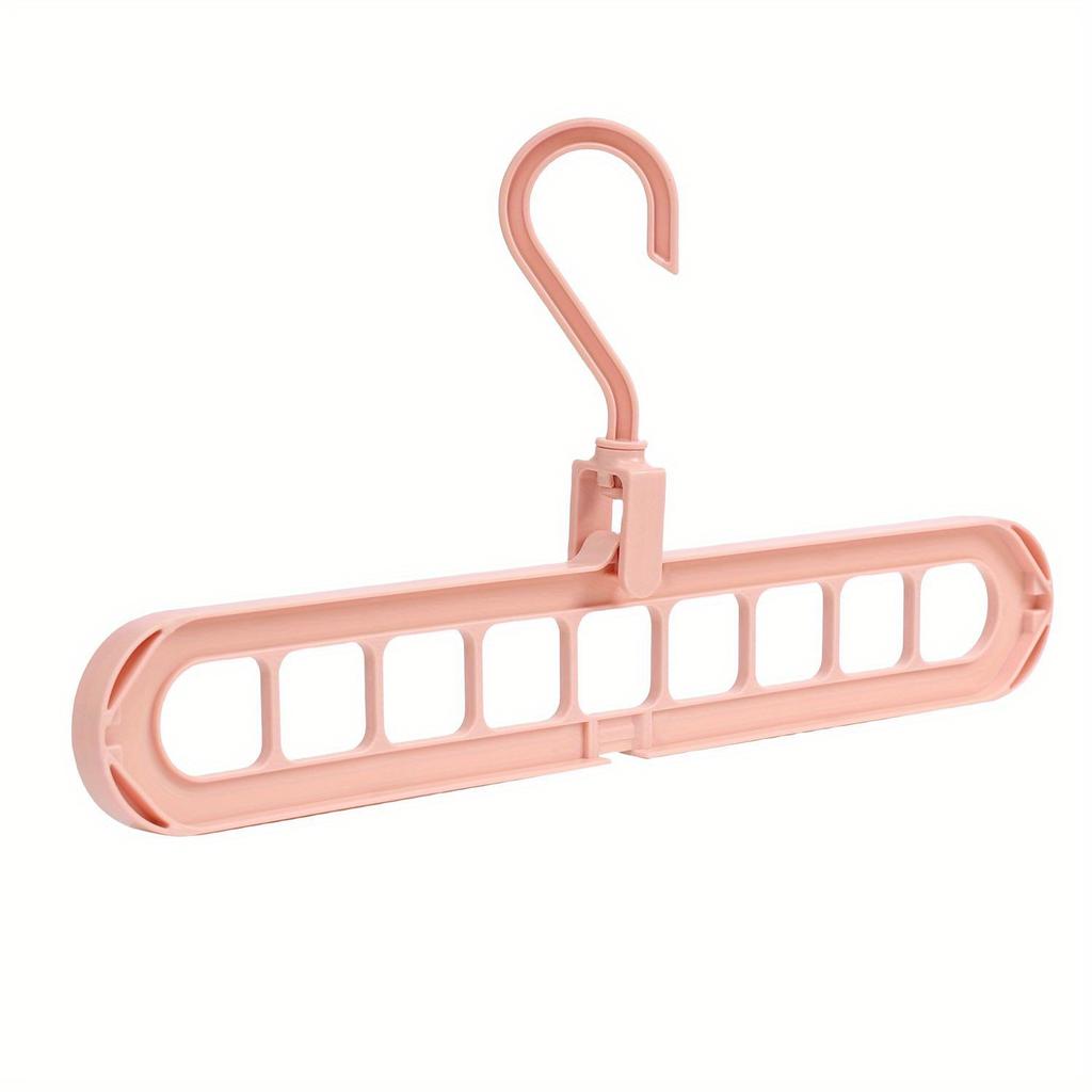 9-hole Hanger 360° Rotating Folding Hanger Space-saving Storage Rack Clothes and Pants Storage Durable Home Dormitory