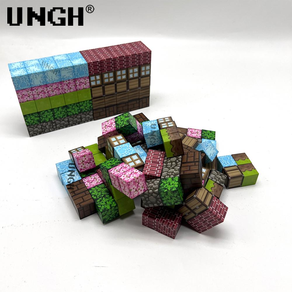 UNGH 50-200 KS Magnetické kostky Stavebnice Magnetické puzzle Hračka Stavebnice STEM Konstrukce DIY Vzdělávací hračka Dárky