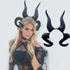 Halloween Cosplay Devil Horns Masquerade Props Soft Comfortable Headband Unisex Headgear for Themed Gatherings