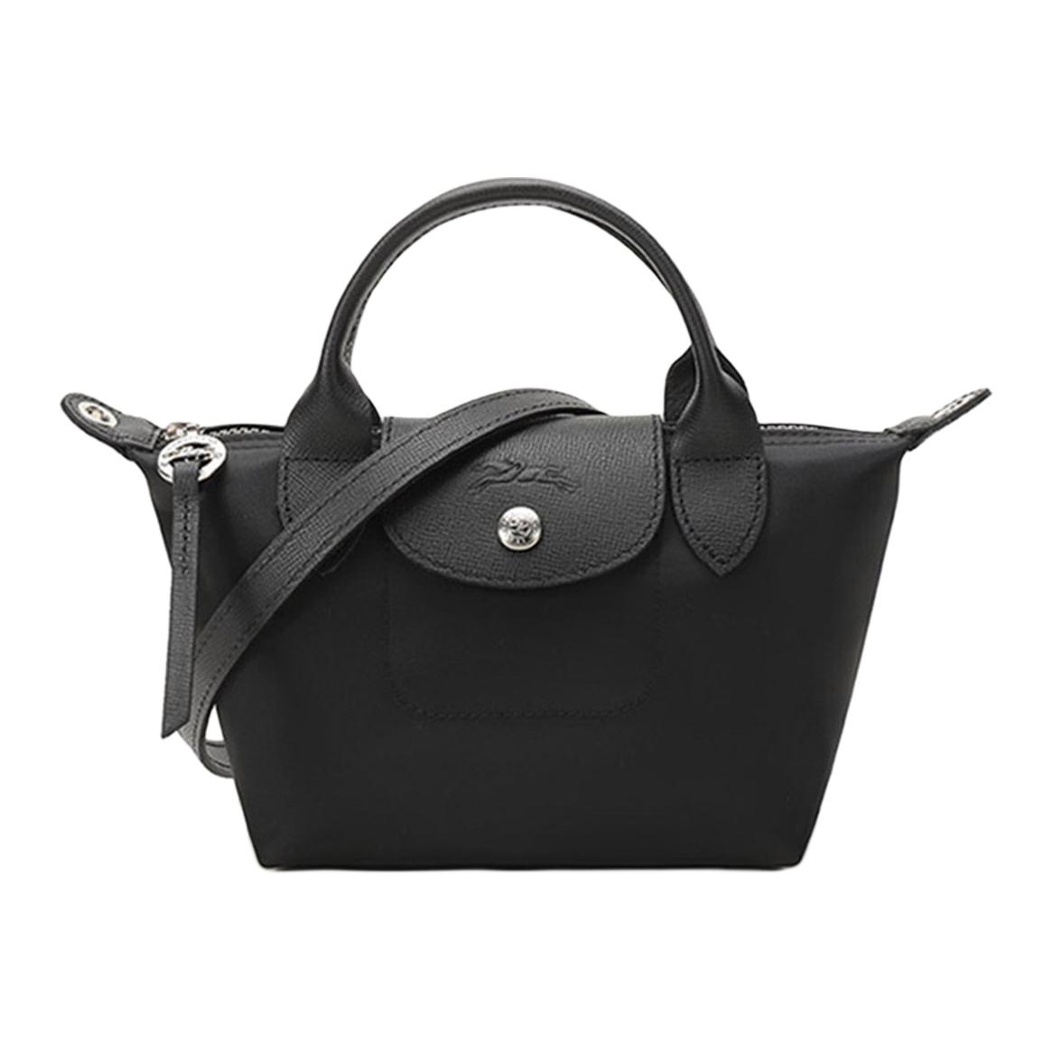 

Новая сумка LONGCHAMP Le Pliage Néo Canvas Dumpling Bag, Сумка через плечо, Мини-женская, Черная 1500598001 17*10.5*14CM