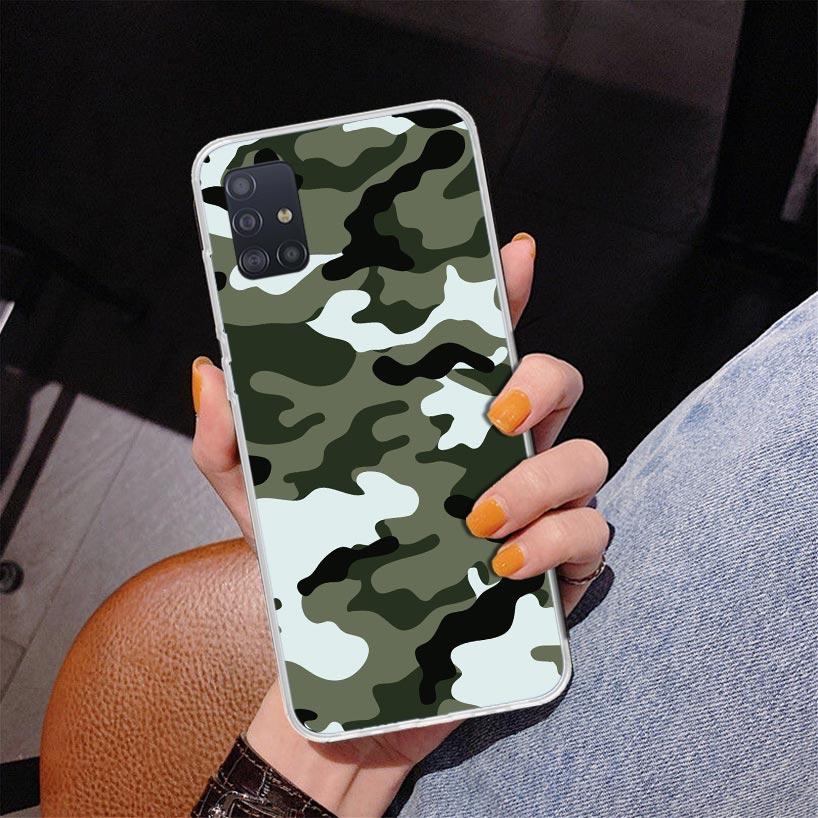 Camouflage Military Phone Case For Samsung Galaxy A52 A32 A22 A12 A51 A31 A50S A30S A20S A10S Note 20 Ultra 10 Plus S10 A72 A71