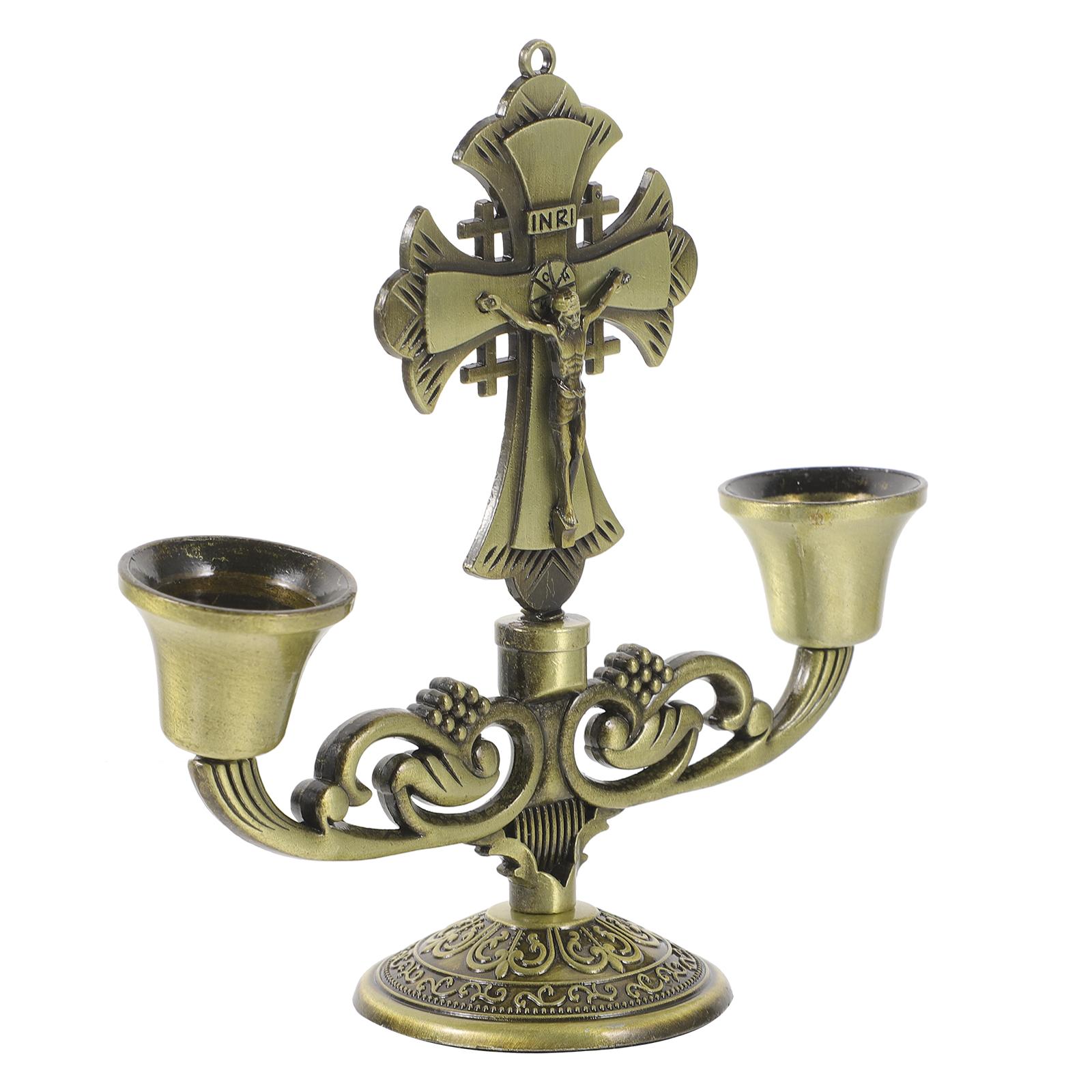 

Винтажный держатель христианский церковный подсвечник декоративная статуя настольные подсвечники