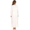 GMXIA Long-sleeved Pajamas, Princess Dress, White Dress, Halloween Party Home Wear