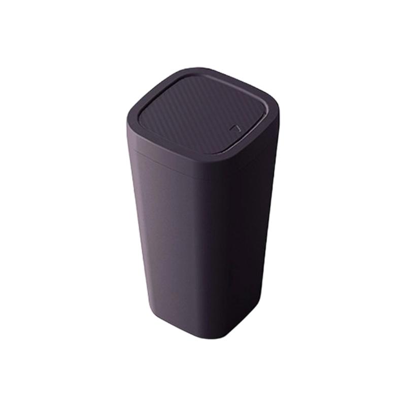 

Press Button Automotive Trash Can For Electric Vehicles Suits Beverage Storage Space Easy Installation Dust Bin
