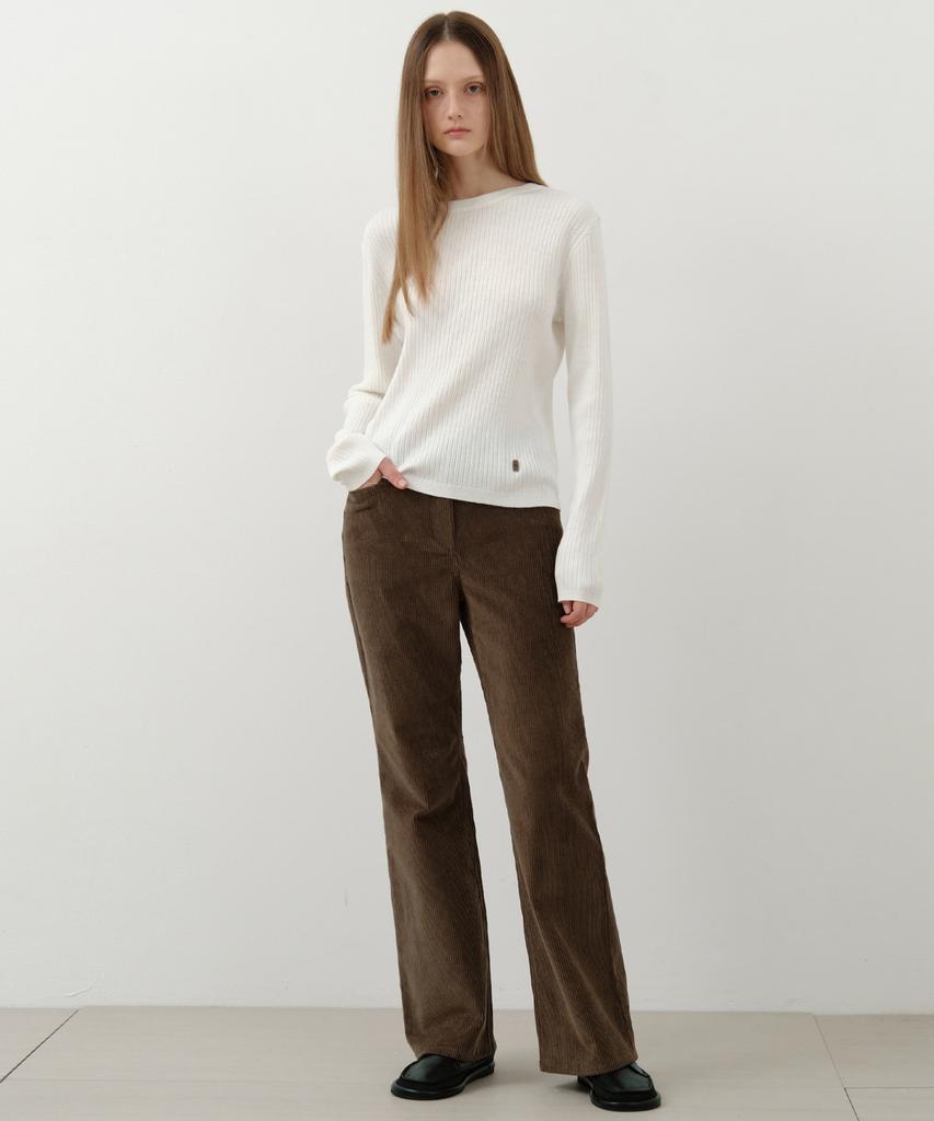Wednesday Oasis For Woman Habit Corduroy Bootcut Pants_Brown(W25-Pt38)