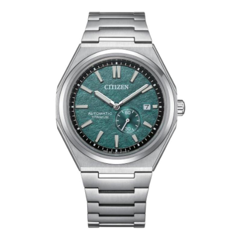 CITIZEN Mechanical Watch Series 100m Waterproof Automatic Titanium Strap Men s Watch Green Dial NJ0180-80X синий