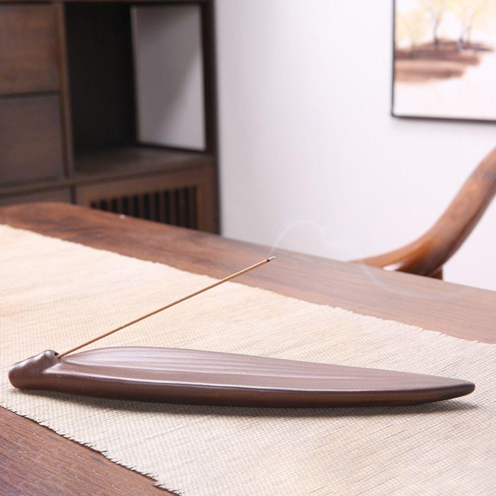Kreativer Räucherstäbchenhalter, Fischer-Bambusfloß, Teetisch-Ornamente, multifunktionale Zen-ähnliche Aromatherapie-Basis, Yoga-Studios
