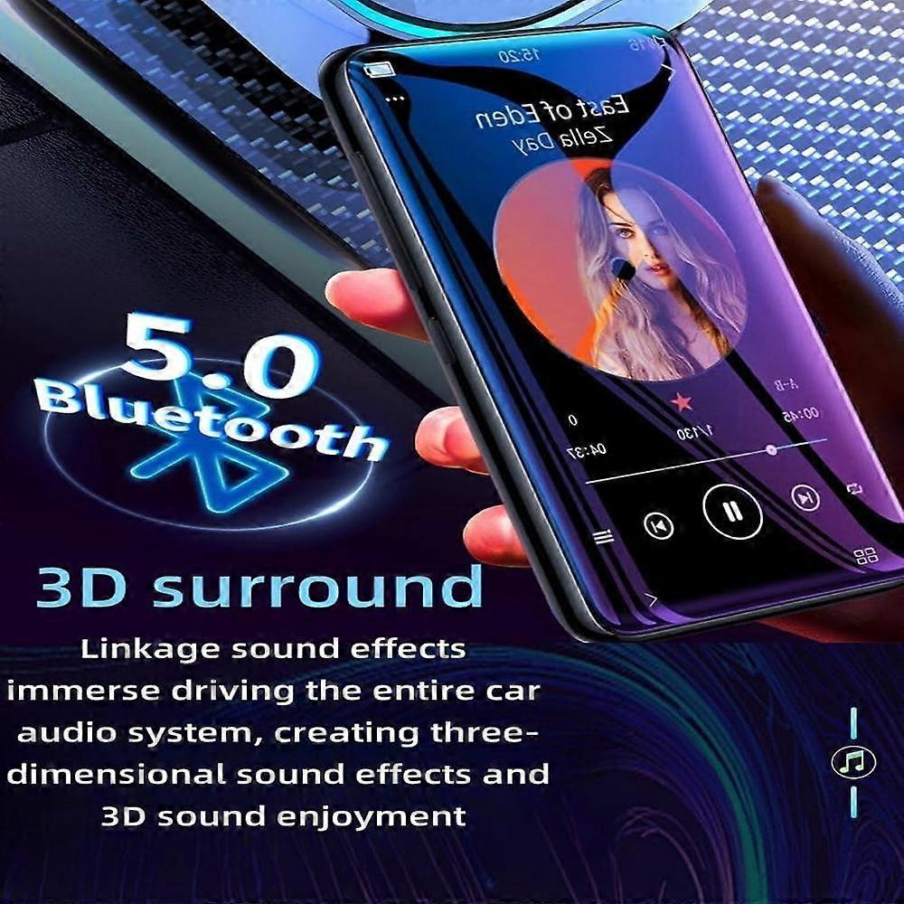 Player MP3 Bluetooth pentru mașină cu calitate audio fără pierderi, Adaptor brichetă, Încărcător auto cu 3 porturi și Compatibilitate universală
