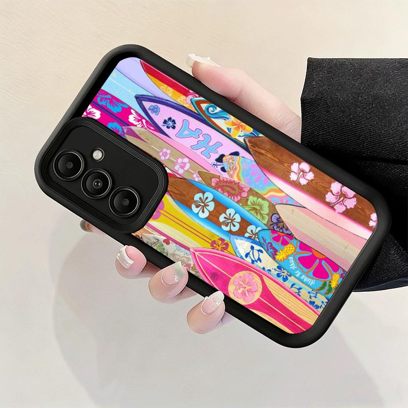 Surfboard Surfing Surf Summer Soft Phone Case for Samsung Galaxy A17 A16 A26 A36 A56 A15 A25 A35 A55 A14 A24 A34 A54 A13 A23 A33
