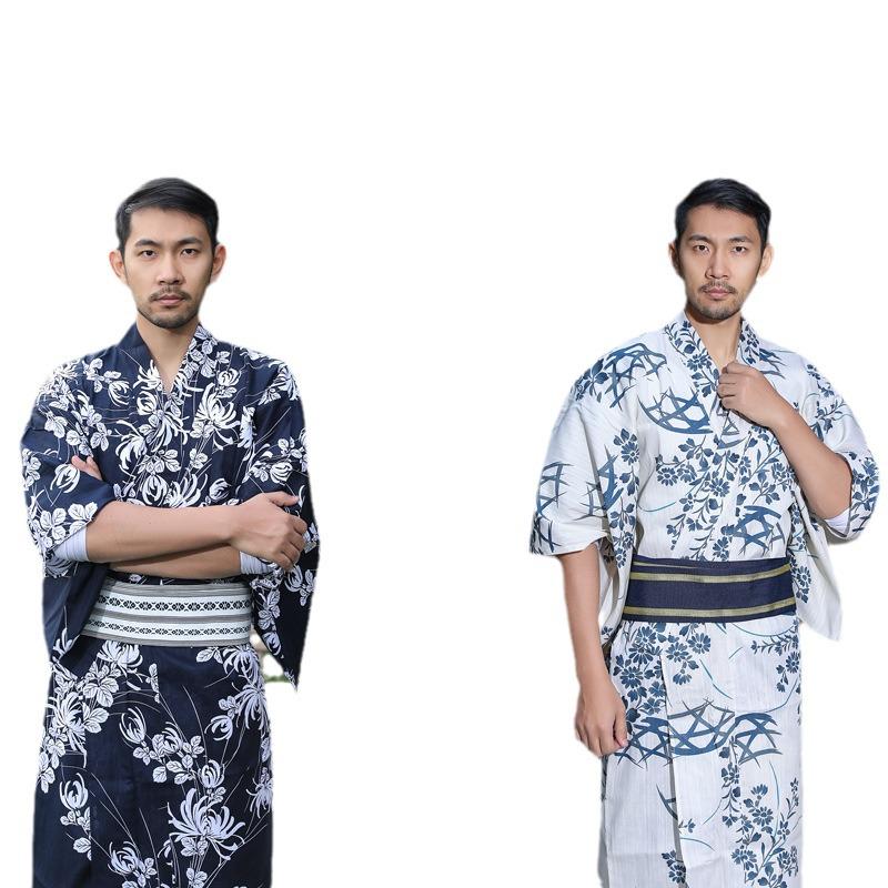Pánské tradiční japonské kimono - Nežehlivé, Ideální na cestování a fotografování
