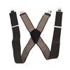 X Back Suspenders Elastic Adjustable Holdup Suspender with Heavy Duty Clips for Men Suits Pants