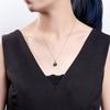 BELLA BOX Classic Round Pendant For Women Fine Wedding Engagement Fine Jewelry Gift
