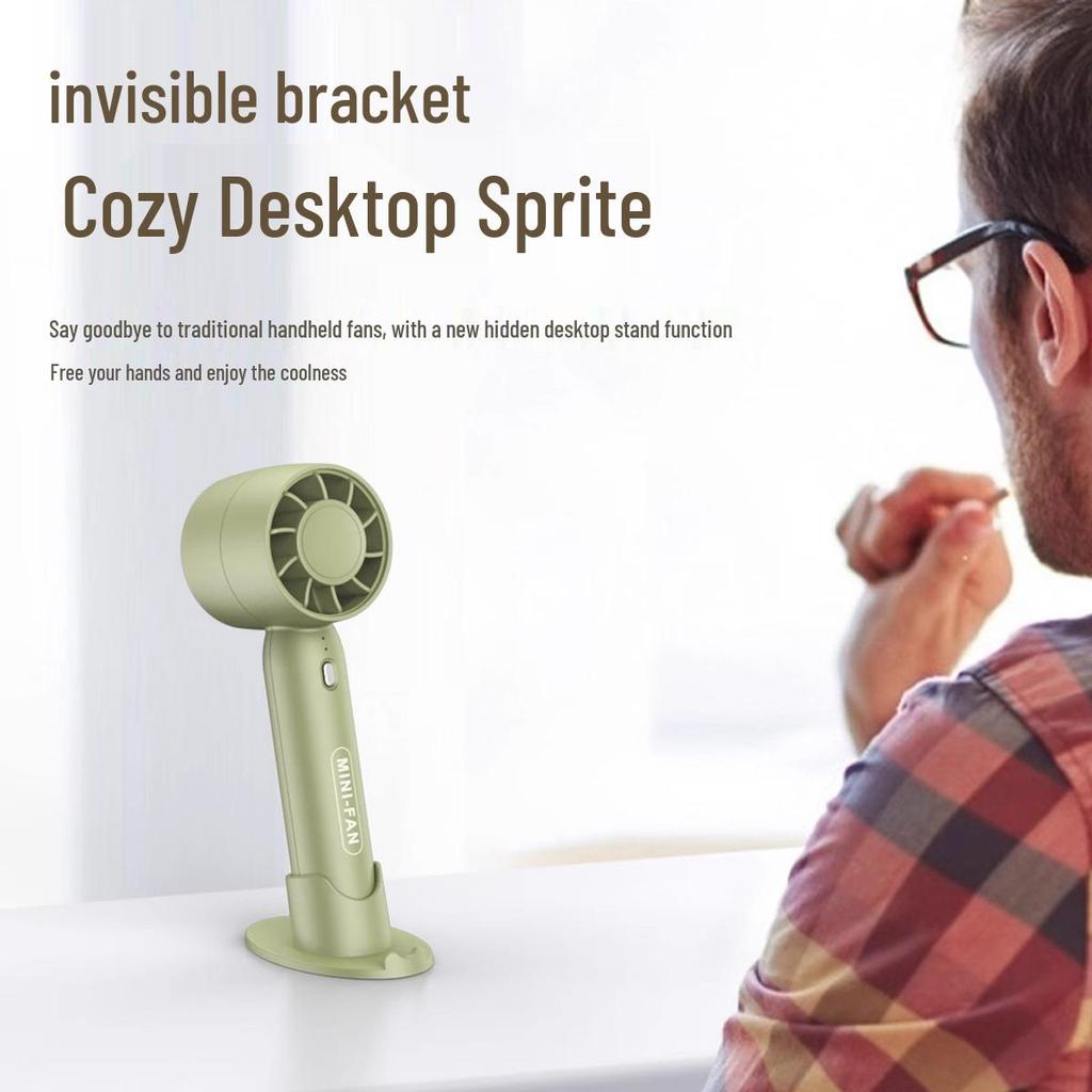 Portable Silent Mini USB Desktop Fan - Compact Brushless Personal Electric Fan for Dorms