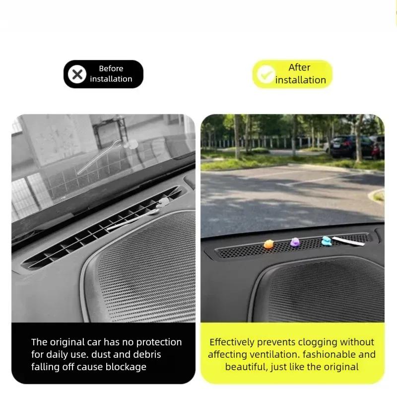 For Lynk & Co 900 Center Console Air Vent Cover, Anti-Clog Protector, Interior Modification Accessories