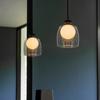 Nordic Restaurant Glass Pendant Light Modern Minimalist Bedside Bedroom Bar Hanging Line Minimalist Designer Creative Counter