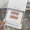 Avancerad Is-transparent Ren Rouge Sidoljus Cat Eye Cat Eye Diamantbesatt Avtagbar Bärbar Pansarlapp