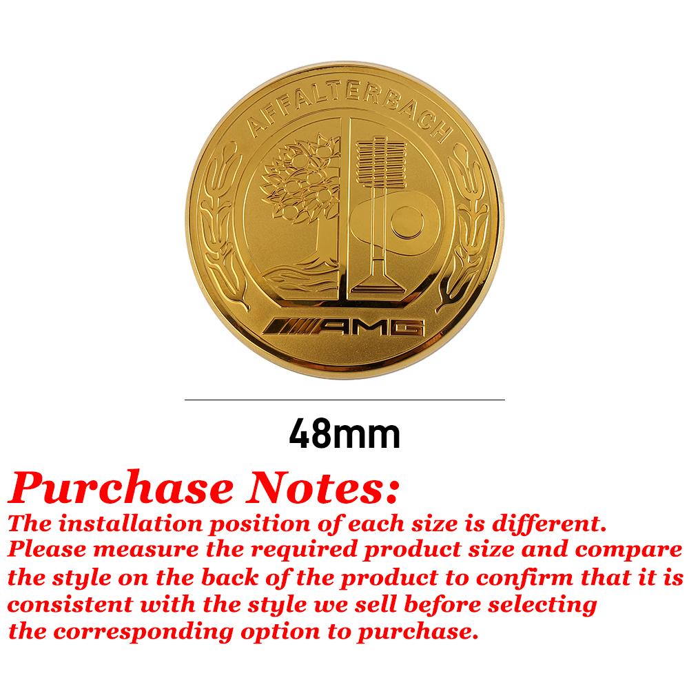 

GLC GLB 1pcs Aluminum Logo Car Engine Start Button Cover Steering Wheel Sticker Badge For Mercedes Benz AFFALTERBACH AMG Logo D 1PCS