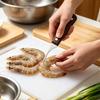 Stainless Steel Shrimp Deveiner with Wood Handle 3-in-1 Kitchen Tool for Opening Shells And Removing Veins Rust-Proof Essential Seafood Gadget for