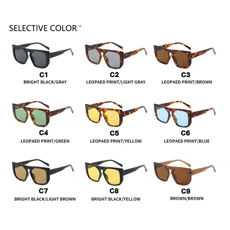 New Fashion Square Sunglasses Women Men Colorful UV400 Sun Glasses Trendy Party Travel Accessories
