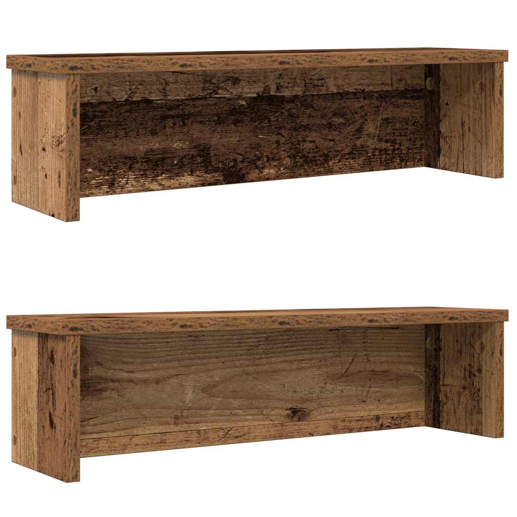 Vidaxl Półki Kuchenne Składane, 2 Szt., Stare Drewno, 60X15X16 Cm