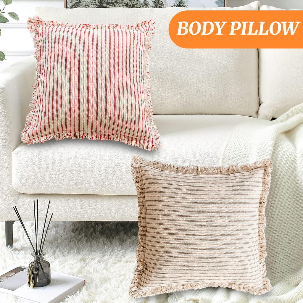 Double Sided Striped Decorative Pillowcase (pillow Core Not Included)