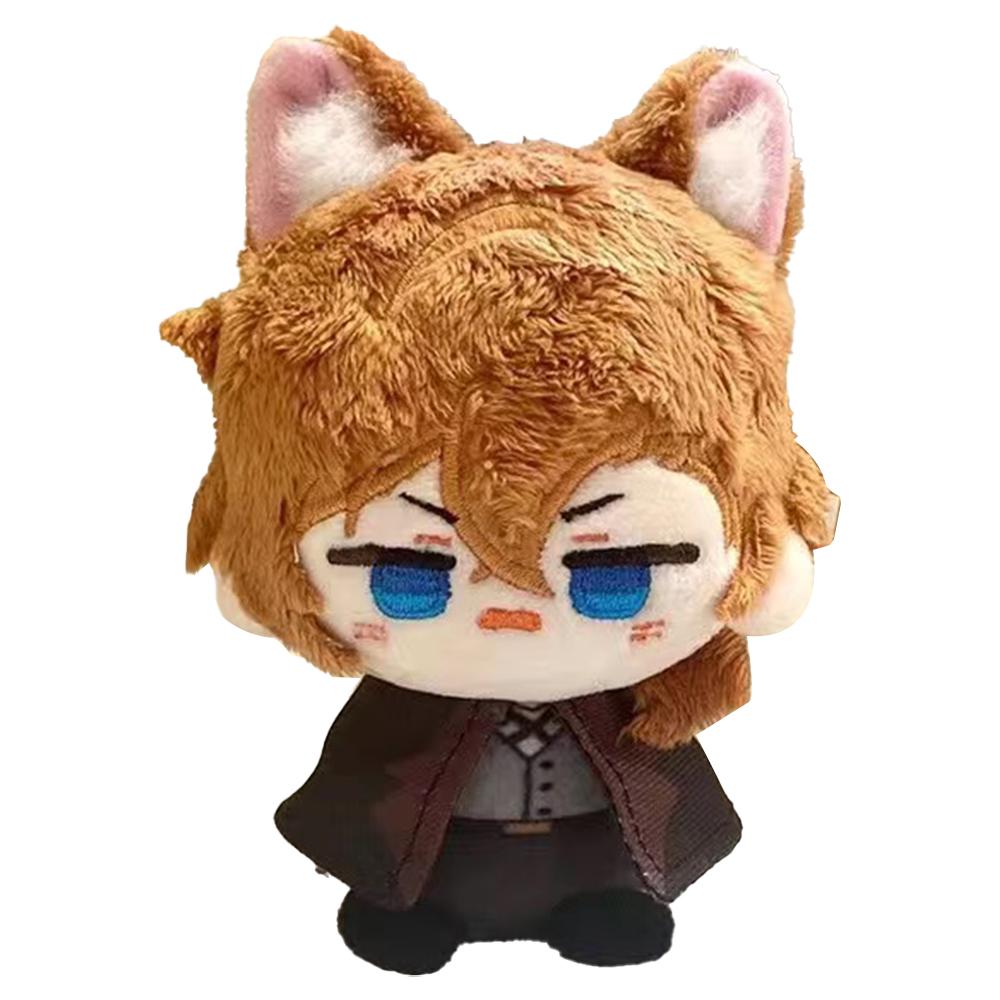 Anime Bsd Plüschtier Dazai Osamu Figur Nakahara Chuuya Fyodor D Edogawa Rampo Nakajima Atsushi Plüsch Anhänger Schlüsselanhänger Spielzeug Geschenk 12CM
