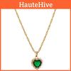 Elegant Alloy Heart Pendant Necklace With Sparkling Rhinestones For Trendy Women