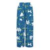 Wide Leg High Waist Floral Print Pants for Women with Drawstring Waistband and Relaxed Fit Lightweight Material for Casual Wear