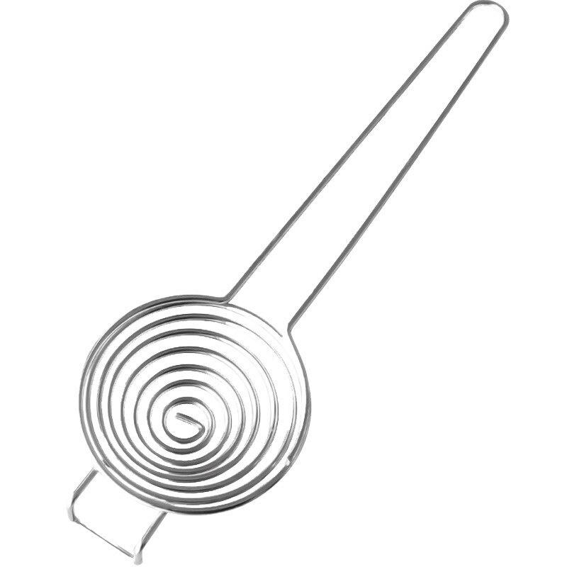 Nuovo acciaio inossidabile creativo lungo manico bianco d'uovo tuorlo d'uovo separatore uovo filtro uovo liquido netto gadget da cucina