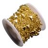 10m Fishing Line Heart Shape Beads Chain Wedding Christmas Party Decoration (Gold)