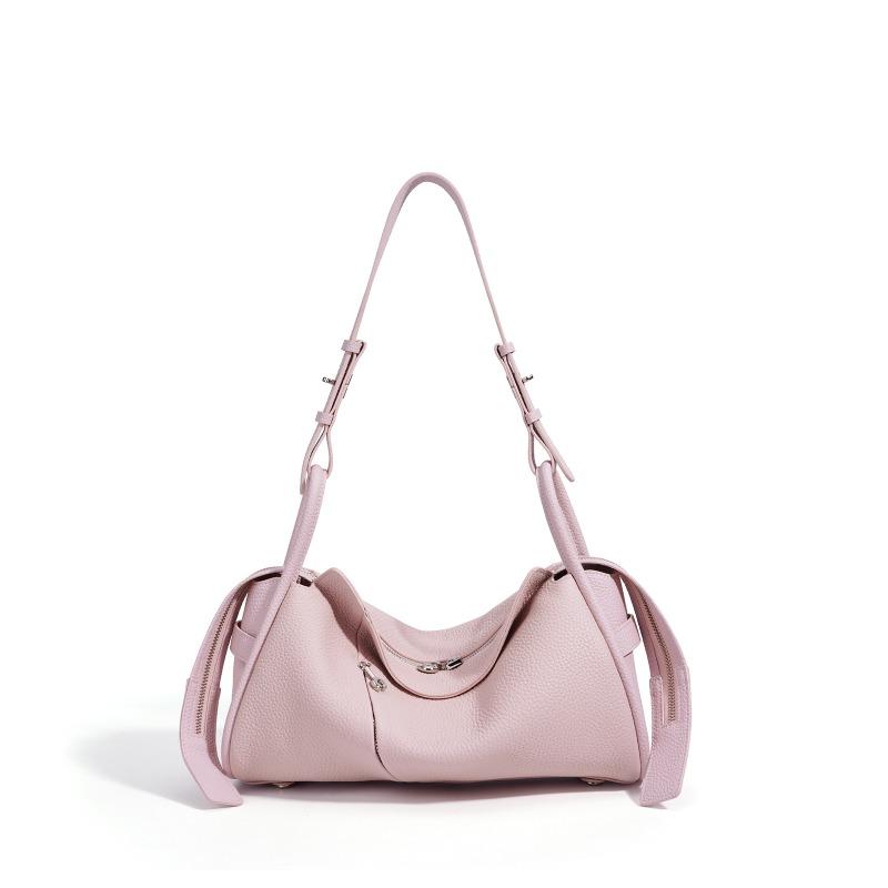 First Layer Cowhide Pillow Bag, Portable Armpit Bag, Genuine Leather Spring and Summer Large-capacity Commuter Shoulder Bag.