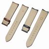 Durable Black Brown Blue Genuine Leather Watchband 18 19 20 21 22mm Curved End Deployant Buckle Calfskin Strap For Brands Watch