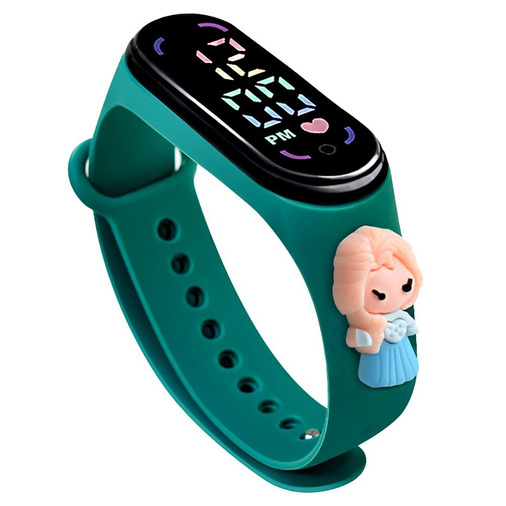 Reloj Electrónico Deportivo para Exteriores para Niños con Muñeco de Dibujos Animados Anime, Reloj Digital con Funciones de Calendario, Hora y Mes