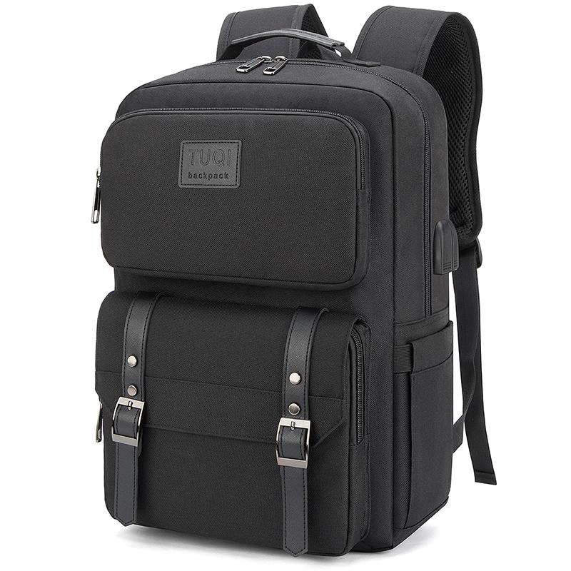 

Новый модный портативный дорожный противоугонный рюкзак с большой вместимостью, черная нейлоновая сумка для ноутбука с USB-портом для зарядки