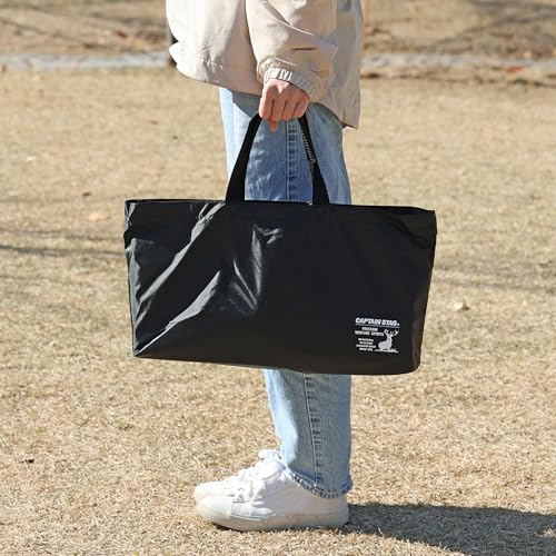 [Amazon.co.jp Exclusive] Captain Stag Zabuton Folding Chair Mat, Compact FD Chair Mat with Storage Bag, Black, UY-7083