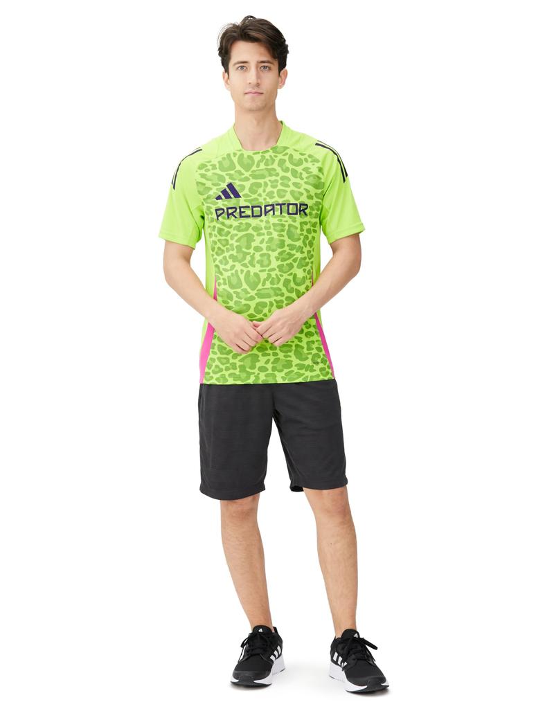 Adidas Generation Predator Training Jersey Slime Short Sleeve Soccer Size Men's JTS92, Semi-Solar (IT4823), T-Shirt, J/XL