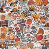 50 Basketball Graffiti Sticker Sheets: Waterproof PVC for Luggage, Notebooks, Phones, and Computers