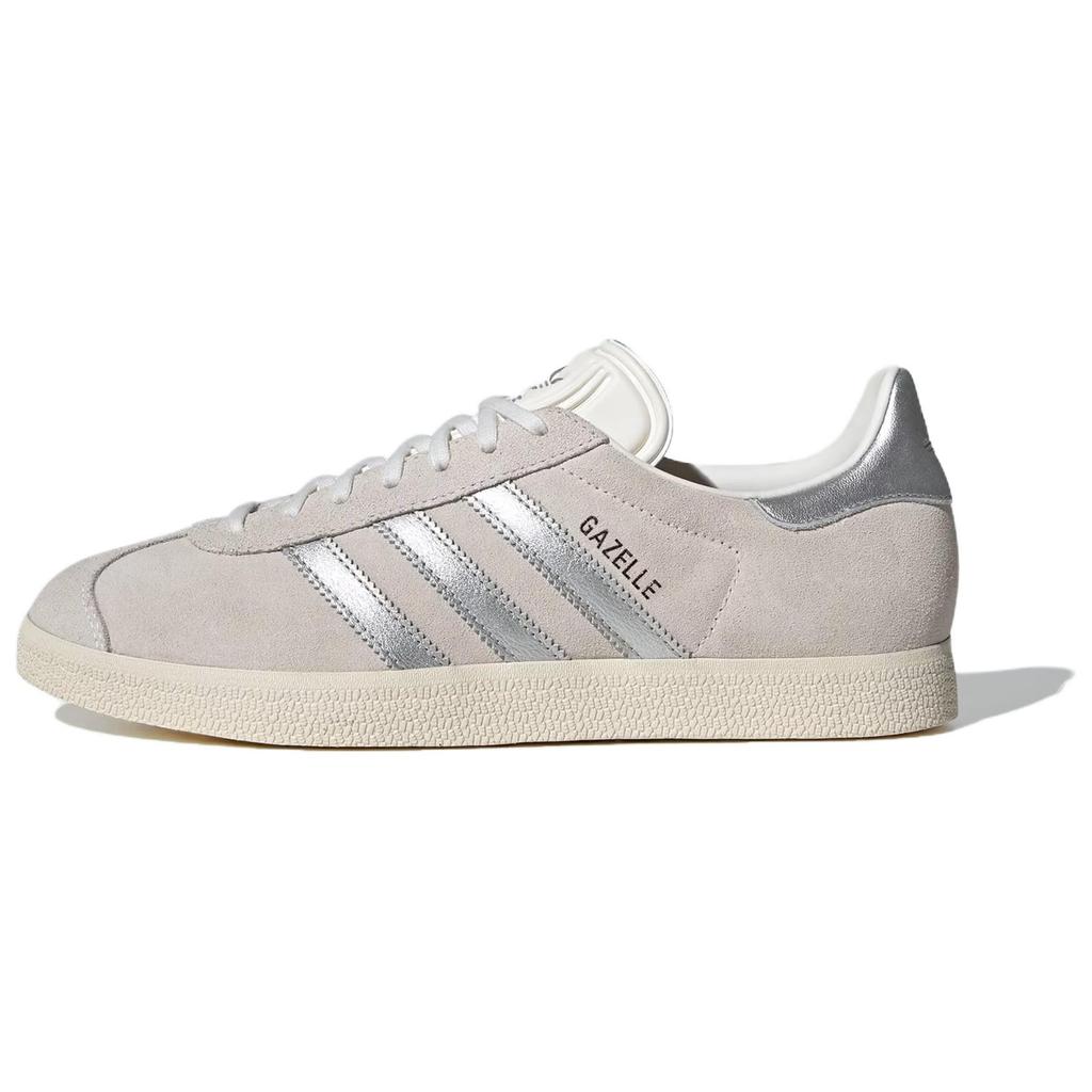 adidas Gazelle Cloud White Silver Metallic Unisex Sneakers Wonder-White JH8640
