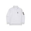 FILA Sweatshirts Unisex Light Gray Stand Collar Moderate Straight Fit FS2POF1112X-WTM