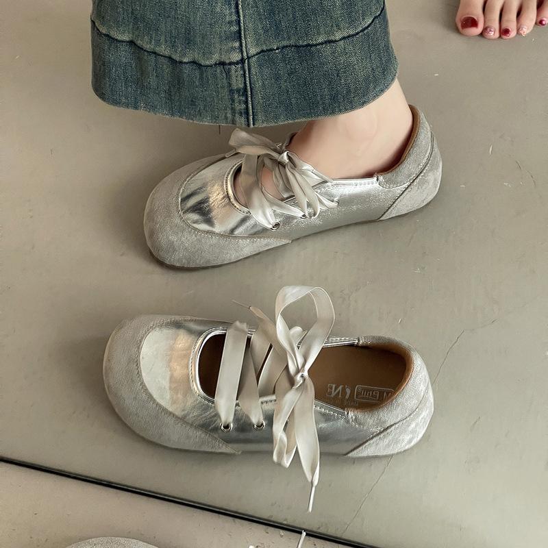 Retro Versatile Flat-bottomed Ballet Casual Single Shoes Women's Summer New Fashion Lightweight Versatile Single Shoes