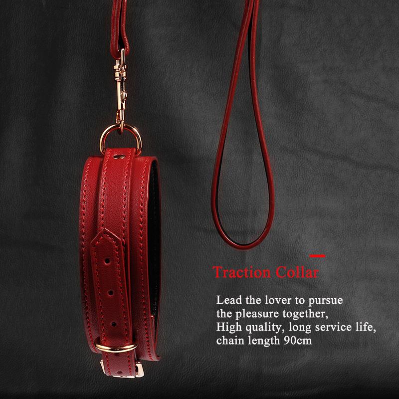 BDSM Sex Toys For Adult Game Leather Erotic Sex Kits Bondage Handcuffs Sex Game Whip Gag SM Bdsm Toys Luxury Set