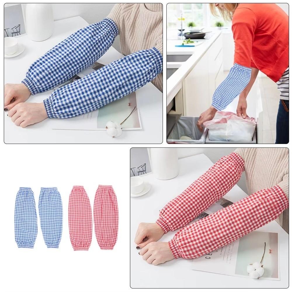 Nueva Funda de Brazo Antifouling Cuadros Lavable Protector de Brazo Resistente al Desgaste Elástica Guardia de Brazo Protección Laboral
