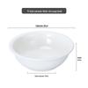 COFLYEE 11-inch Pure White Ceramic Soup Bowl