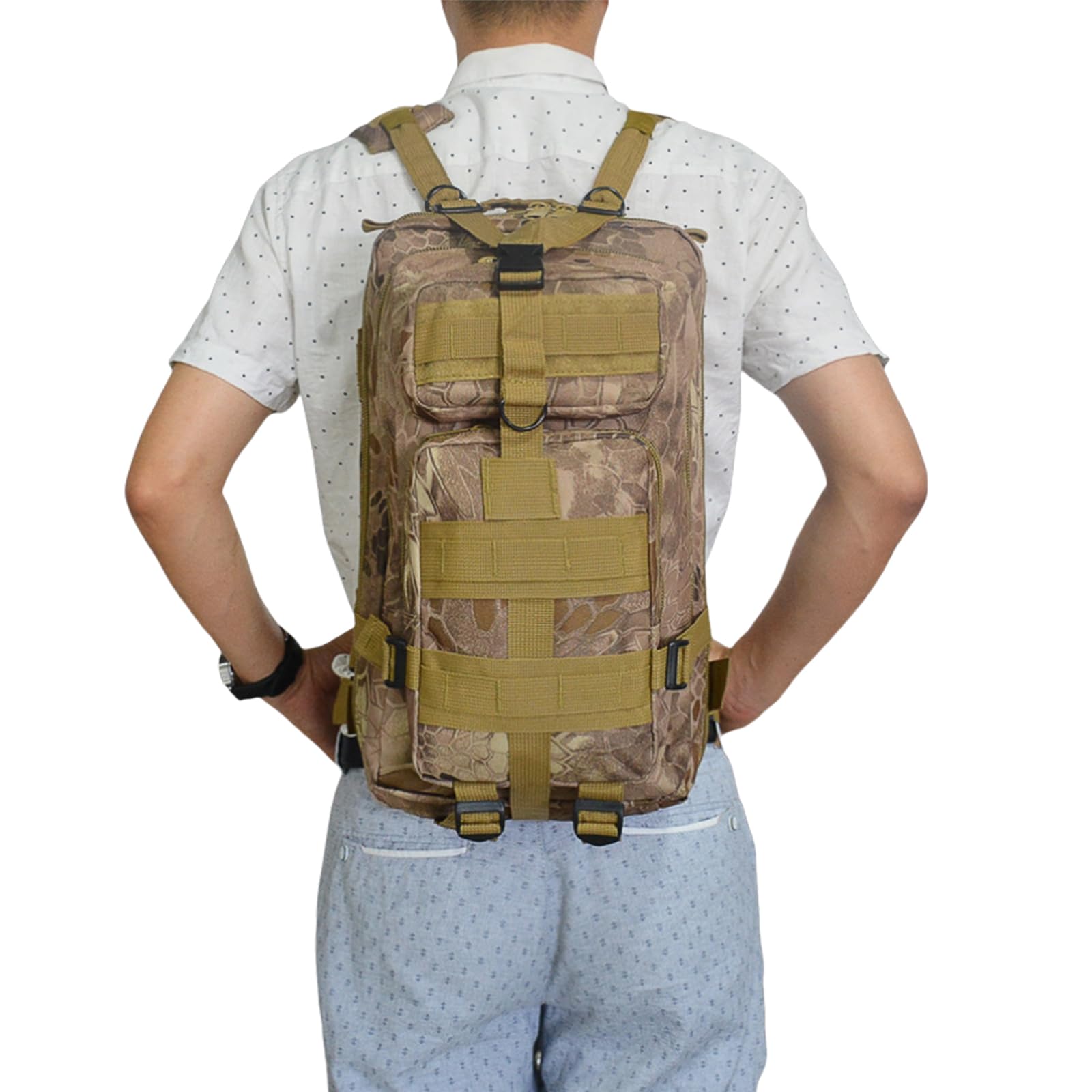 

Технический 3P Тактический военный MOLLE 600D Oxford Earthquake Mountain Trekking [Stitchon Wavex] Рюкзак, Рюкзак, Рюкзак, 30 л, Совместимый, Ткань,