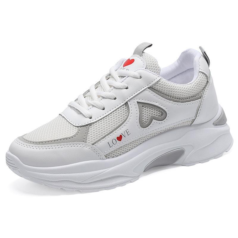 High Quality Women Platform Sneakers Chunky Woman Casual Dad Shoes Basket Female Fashion Sport Mesh Lace Up Shoes